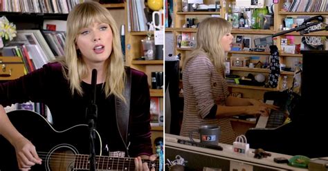 Taylor Swift Performs in NPR's Tiny Desk Concert Video | POPSUGAR ...