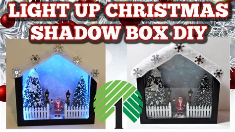 LIGHT UP CHRISTMAS SHADOW BOX DIY YouTube