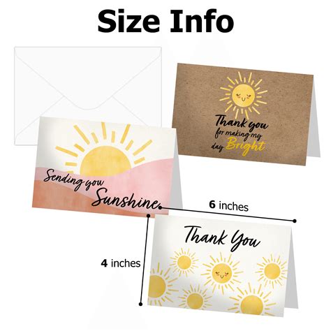 Sunshine Thank You Cards With Envelopes | Shop Now