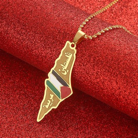 Palestine Flag Necklace The Palestine Shop