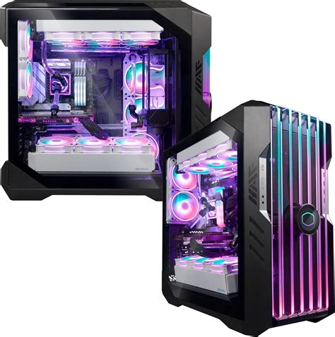 Buy Cooler Master Haf 700 Evo E Atx High Airflow Pc Case With Iris Customizable Lcd Breathable