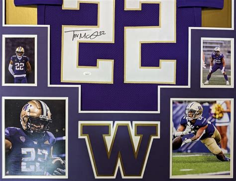 FRAMED WASHINGTON HUSKIES TRENT MCDUFFIE AUTOGRAPHED SIGNED JERSEY JSA ...