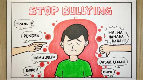 Cara Membuat Poster Stop Bullying POSTER BULLYING YouTube