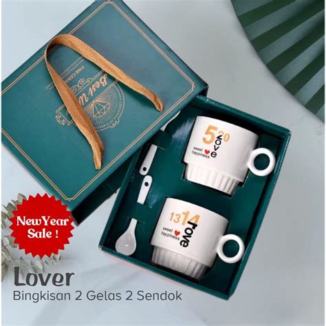 Jual LOVER Coffee Mug Hampers Souvenir Gelas Cangkir Kopi Keramik ...