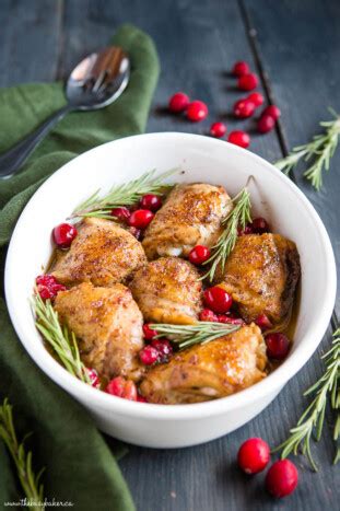 Maple Cranberry Roast Chicken The Busy Baker