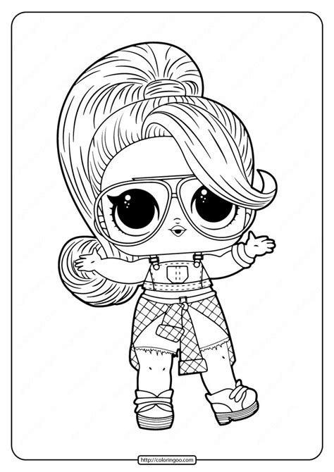 Free Printable Lol Doll Twang Coloring Pages Adult Coloring Pages Páginas Para Colorear Para