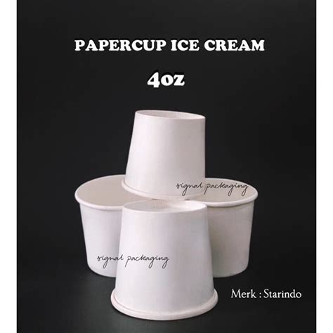 Jual Paper Cup Ice Cream Oz Dan Paper Cup Ice Cream Oz Gelas Es