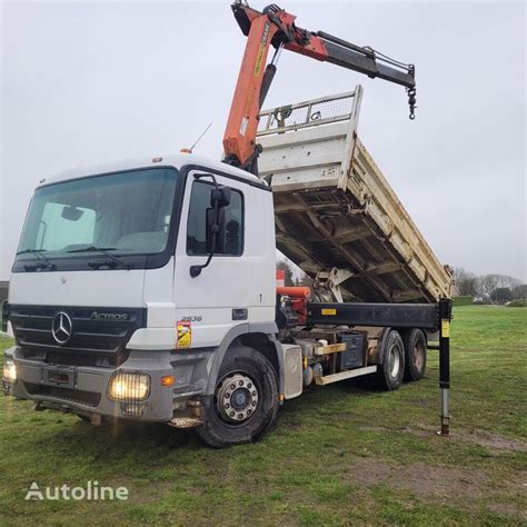 MERCEDES BENZ ACTROS 2636 6X4 Palfinger 15002 Remote Kipper Vrachtwagen