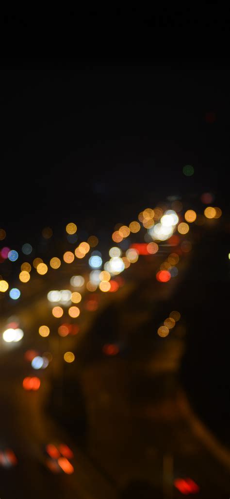 Night Bokeh Light Street Iphone X Wallpapers Free Download