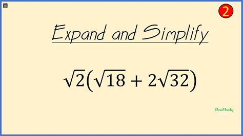 Surds How To Multiply Radicals L Simplify Single Bracket With