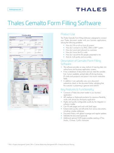 Tous Les Catalogues Et Fiches Techniques Pdf Thales Digital Identity