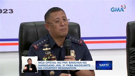 Pnp Chief Azurin At Pnp Command Group Nagsumite Ng Courtesy