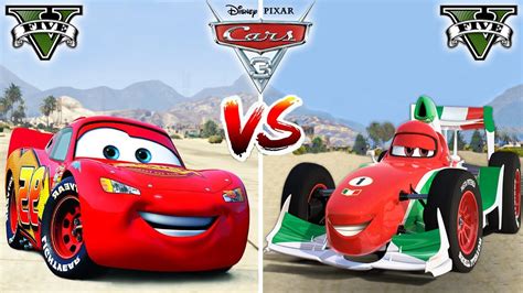 Lightning Mcqueen Vs Francesco Bernoulli Disney Cars In Gta 5 Which Is Best Youtube