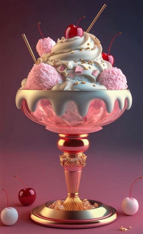 Pin By Zwei Sunshine On Ice Cream In Colorful Desserts