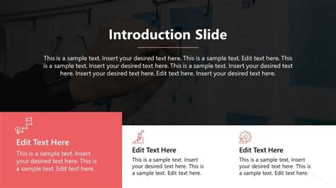 Project Introduction Slide With Three Blocks Slidemodel