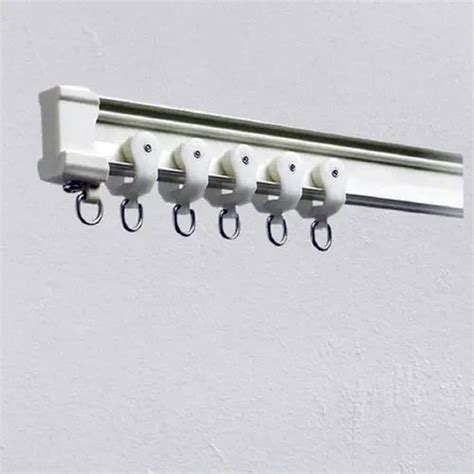 Pvc Two Track White Curtain Tracks For Hotel Shape Straight At Rs