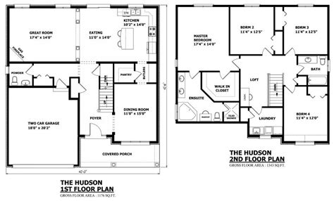 Square Two Story House Plans