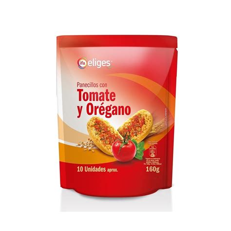 Pack Uds Ifa Eliges Panecillos Tostados Con Tomate Y Or Gano