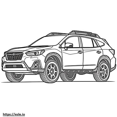 Subaru Crosstrek Wilderness Awd Coloring Page