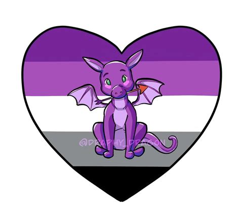 More Ace Aro Dragon Stickers~ R Asexuality