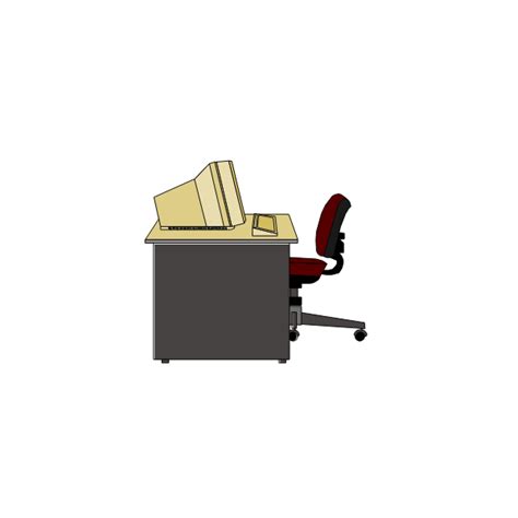 Computer Desk Vector Clip Art Free Svg