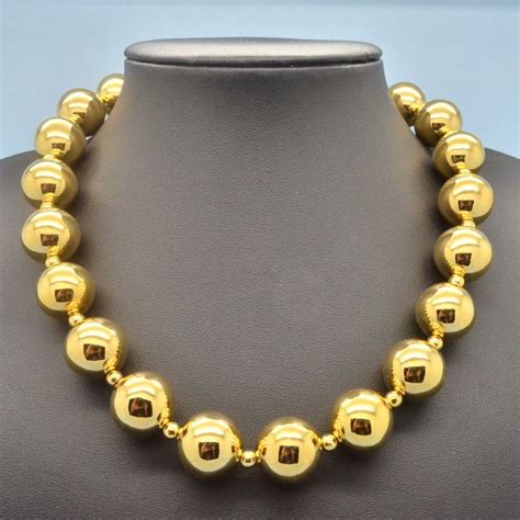 Other Brand Kenneth Jay Lane KJL Goldtone Balls Collar Catawiki