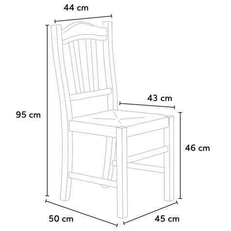 Silla De Madera Con Asiento De Paja Para Cocina Y Comedor Silvana