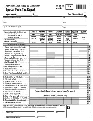 Fillable Online Special Fuels Tax Report Special Fuels Tax Report Fax