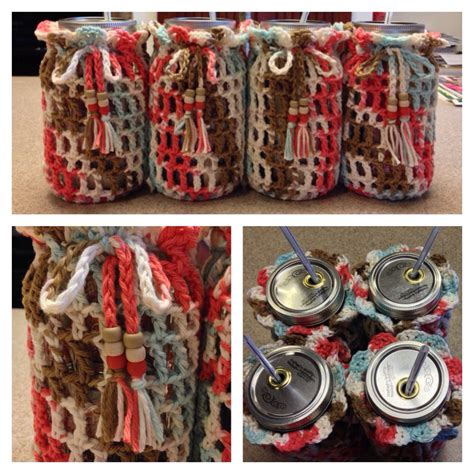 Pdf Mason Jar Cozy Crochet Pattern Etsy