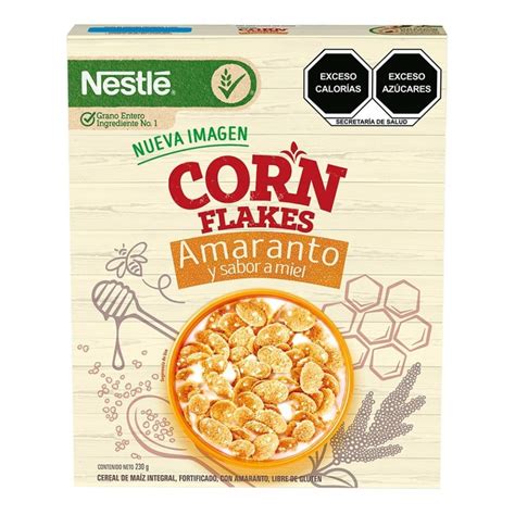 Cereal Nestlé Corn Flakes Sin Gluten Amaranto Y Sabor Miel 230 G Walmart