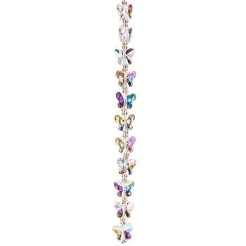 Crystal AB Gemcut Butterfly Glass Bead Strand Hobby Lobby 1237148