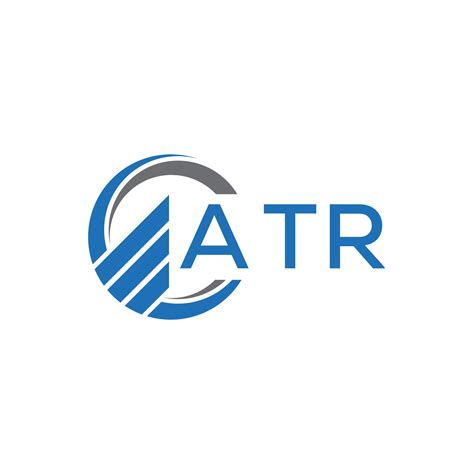 ATR Flat Accounting Logo Design On White Background ATR Creative