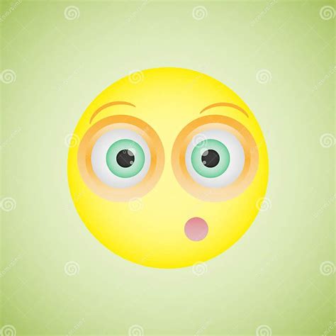 Smiley With An Embarrassed Emotion Vector Illustration Stock Vector