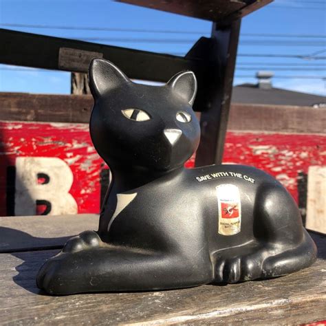 80s Vintage Eveready Batteries Save With The Cat Coin Bank B704