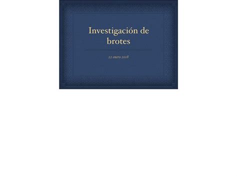 Pdf Investigación De Brotes · “conglomerado” “brote” Y “epidemia