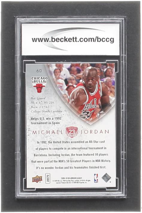 Michael Jordan Upper Deck Michael Jordan Legacy Collection Gold