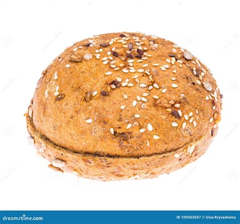 Pan Del Trigo Integral Para La Hamburguesa Bocadillo Imagen De Archivo