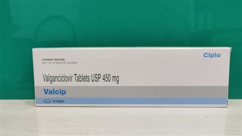 Cipla Valganciclovir Valcip 450 Mg Tablet Prescription At Rs 2201 65