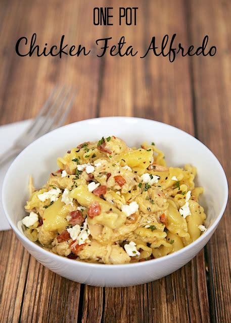 One Pot Chicken Feta Alfredo Plain Chicken