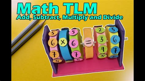 How To Make Math Learning Machine From Cardboard Math Tlm Youtube