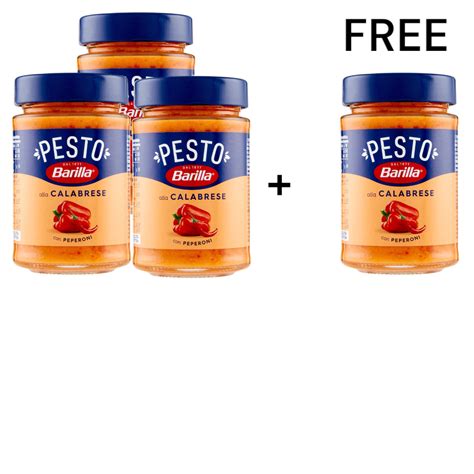 Buy 3 Get 1 FREE Barilla Classic Pesto Alla Calabrese Pasta Sauce With