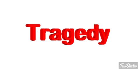 Tragedy Word Animated Logo Designs