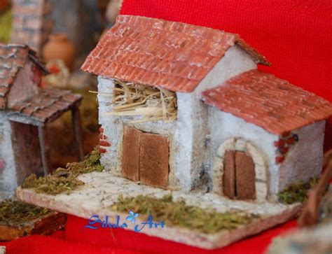 Silula Art Casetta Per Presepe Con Fienile