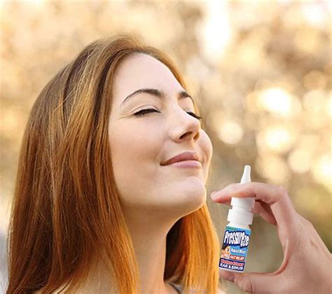 Pressureze All Natural Sterile Nasal Spray Fast Relief For Sinus