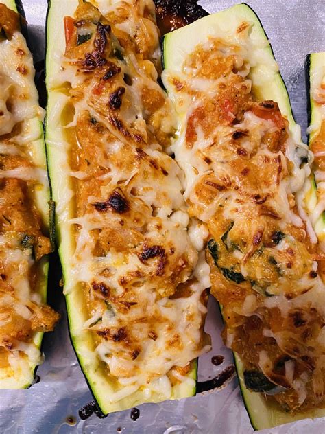 Stuffed Parmesan Zucchini Boats What Lunita Loves