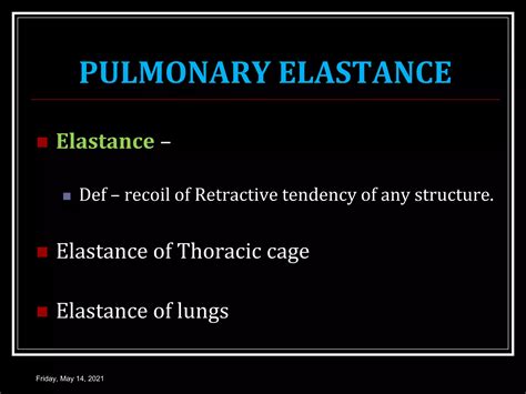 Compliance Of Lung Ppt