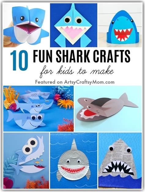 10 Fun and Easy Shark Crafts for Kids