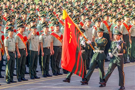 最后的军礼 武警浙江总队机动支队举行2021年夏秋季士兵退役暨向武警部队旗告别仪式 中国网