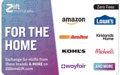 For The Home ZillionsGift The Gift Card Shop