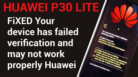 Fixyour Device Has Loaded A Different Operating System Huawei P Lite